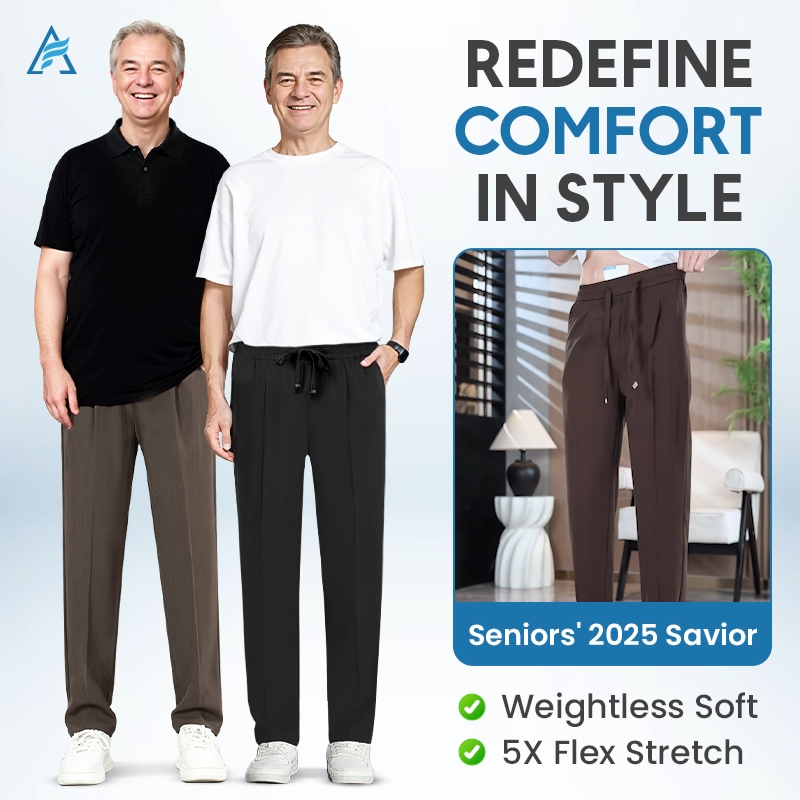EaseTactic Pull On Ice Silk Stretch Smart Casual Pants - BUY 1 & GET 2