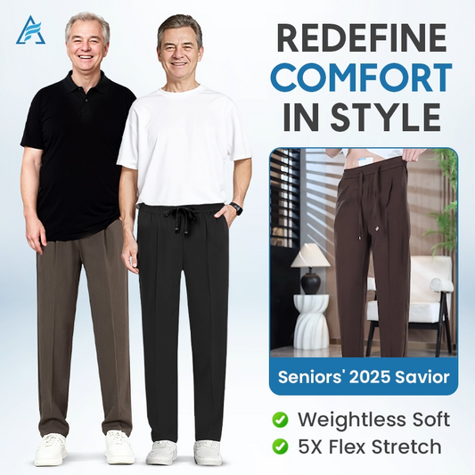 EaseTactic Pull On Ice Silk Stretch Smart Casual Pants - BUY 1 & GET 2