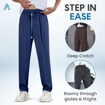 EaseTactic Pull On Ice Silk Stretch Smart Casual Pants - BUY 1 & GET 2