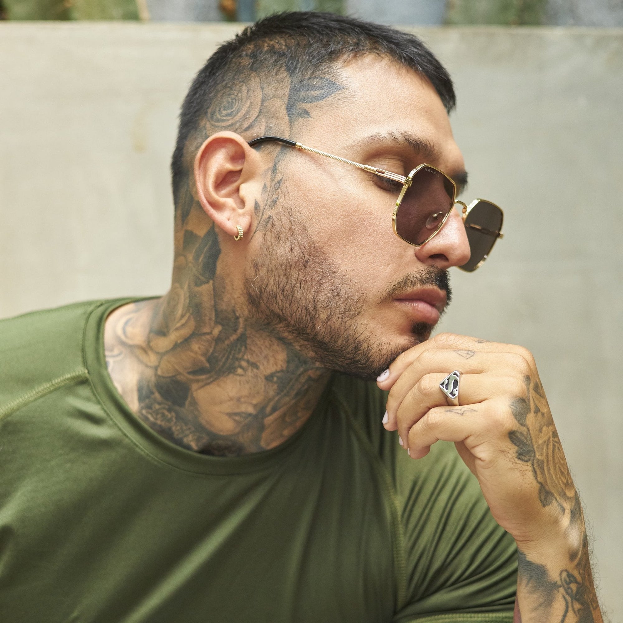 GAFAS DE SOL MARFIL VINTAGE TORNASOL AZUL - LLÉVATE 2 Y PAGA 1