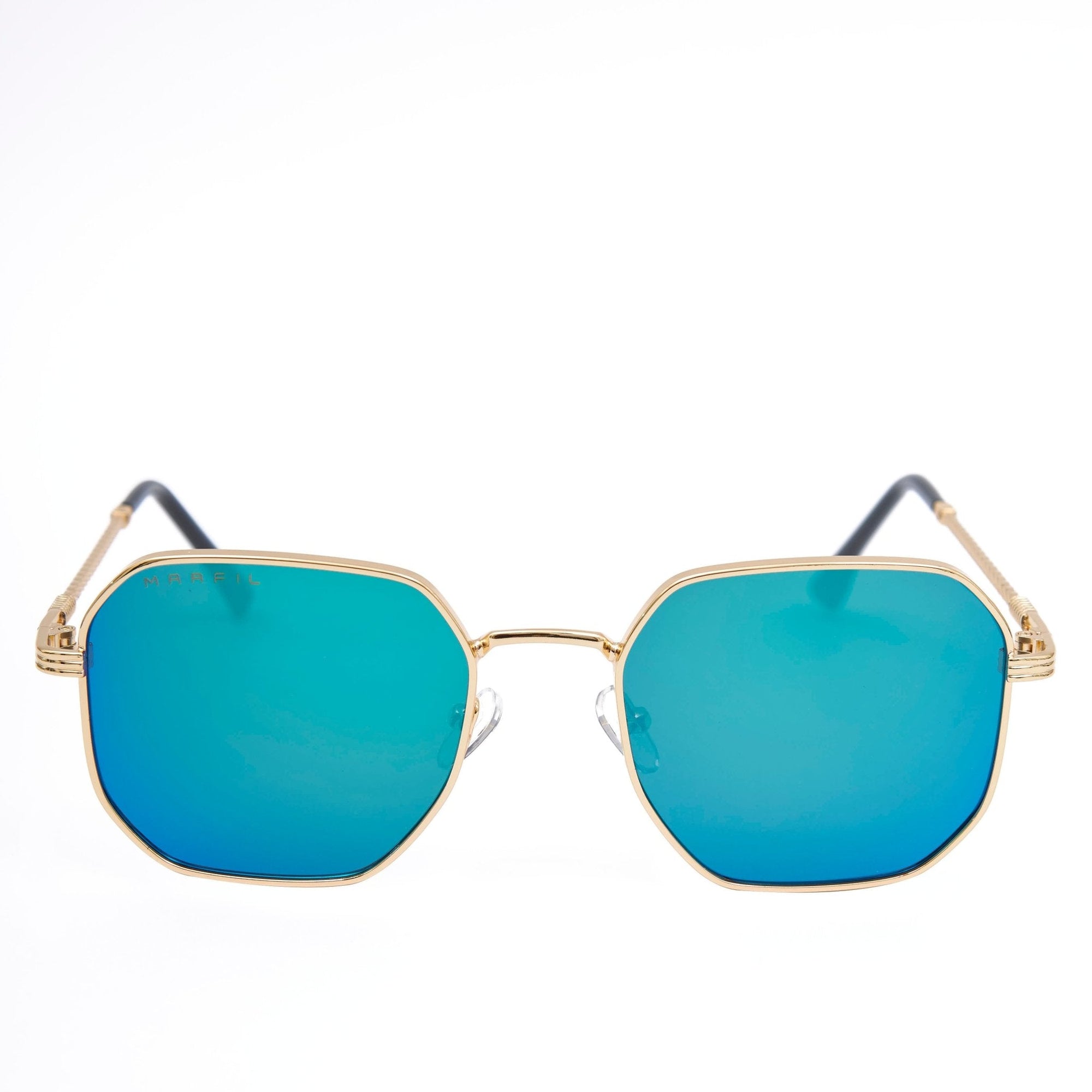 GAFAS DE SOL MARFIL VINTAGE TORNASOL AZUL - LLÉVATE 2 Y PAGA 1
