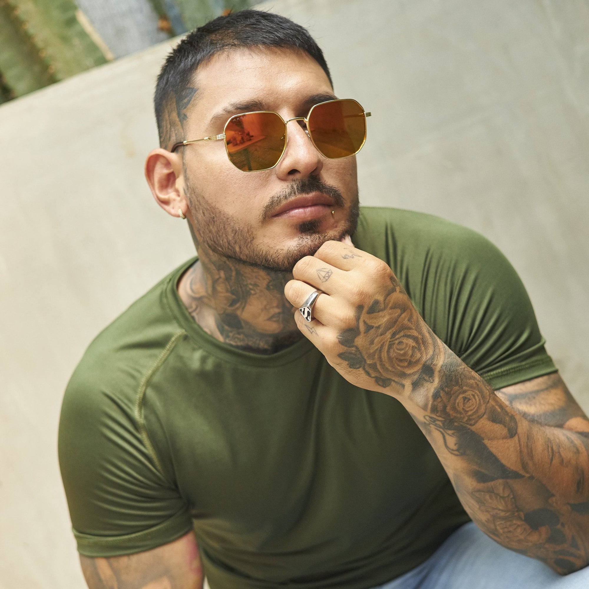GAFAS DE SOL MARFIL VINTAGE TORNASOL ROJO - LLÉVATE 2 Y PAGA 1